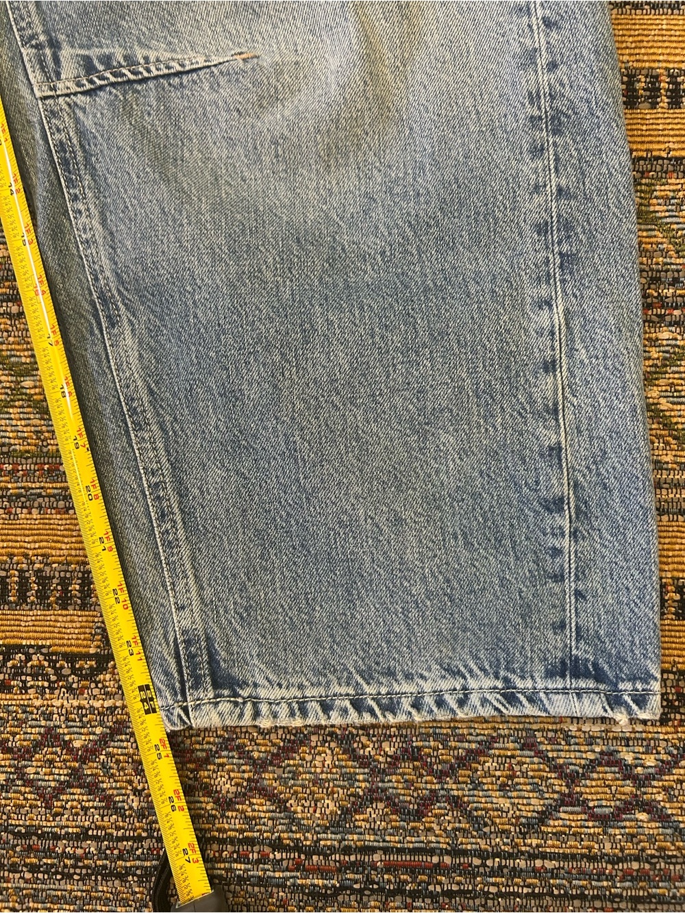 Free People We the Free Minimalist Moxie Barrel Jean Size 31 Light Wash - Picture 10 of 10